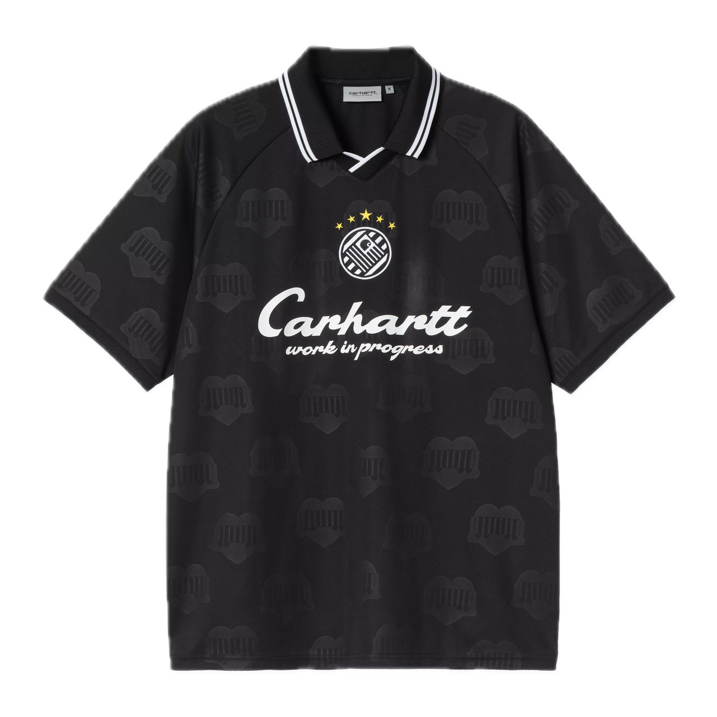 Carhartt WIP Terrace Football Shirt - Heart Train Jacquard/Black