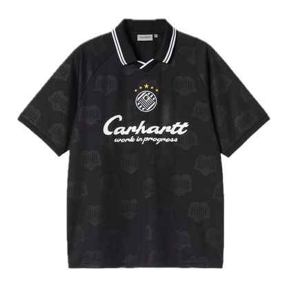 Carhartt WIP Terrace Football Shirt - Heart Train Jacquard/Black