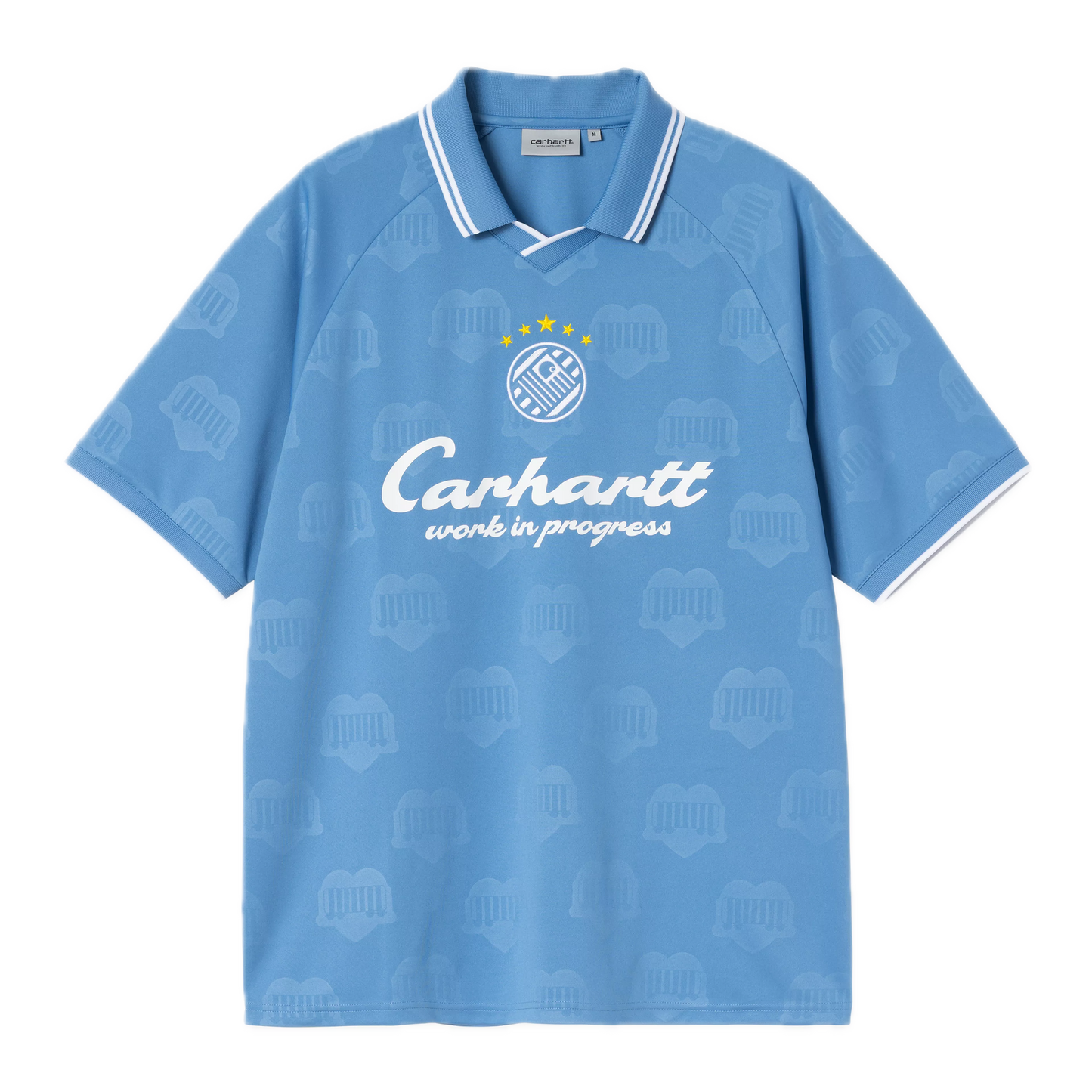 Carhartt WIP Terrace Football Shirt - Heart Train Jacquard/Curacao