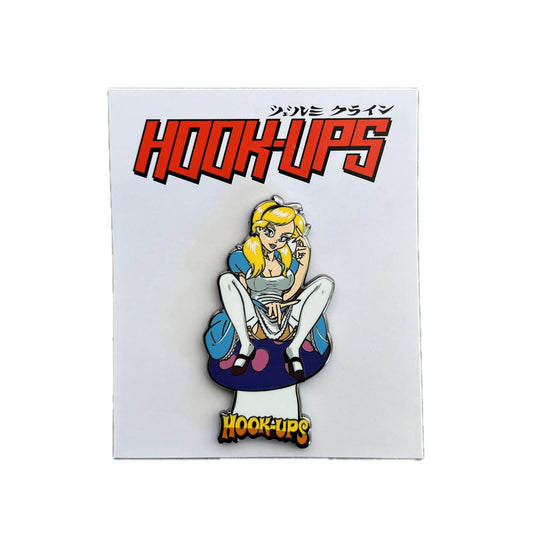 Hook-Ups Alice Enamel Pin