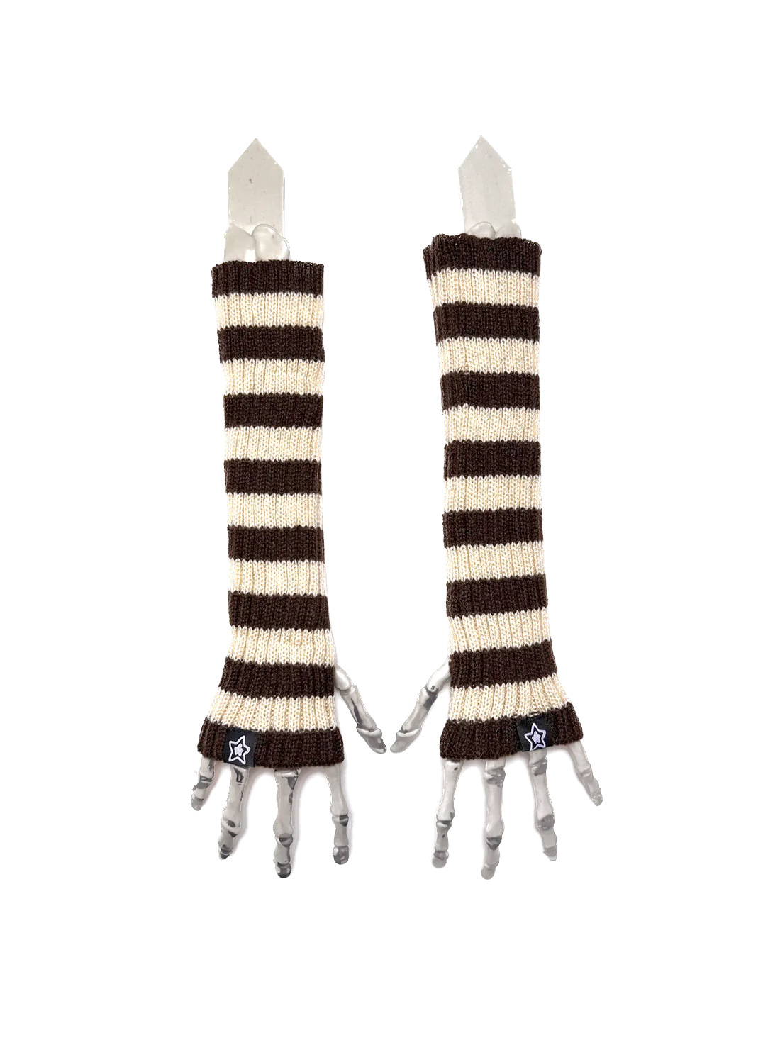 Star Team Wrist Warmer - Brown/Beige