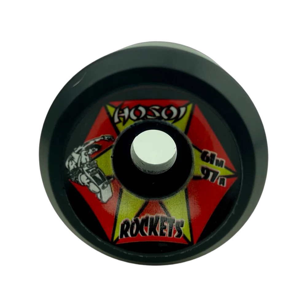Hosoi Skateboards Rockets Wheels - 61mm 97a Black