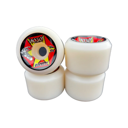 Hosoi Skateboards Rockets Wheels - 61mm 97a White