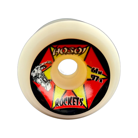 Hosoi Skateboards Rockets Wheels - 61mm 97a White