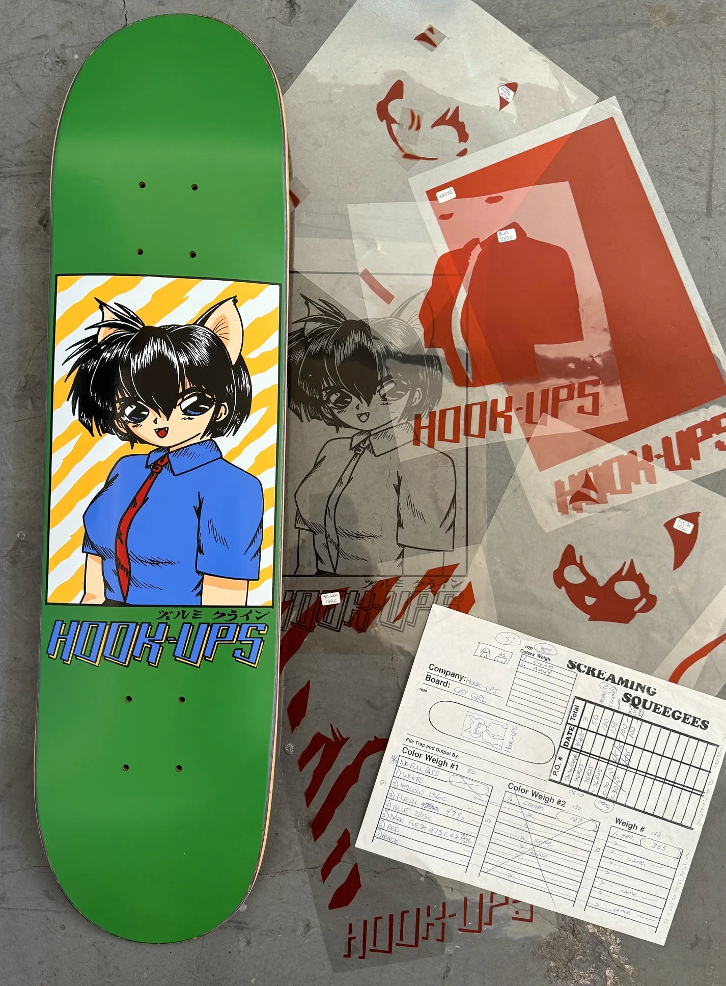 Hook-Ups Cat Girl 2 30th Anniversary Deck - 7.5