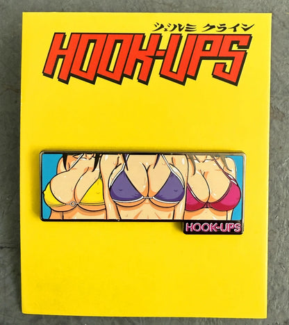 Hook-Ups 3 Girls Enamel Pin