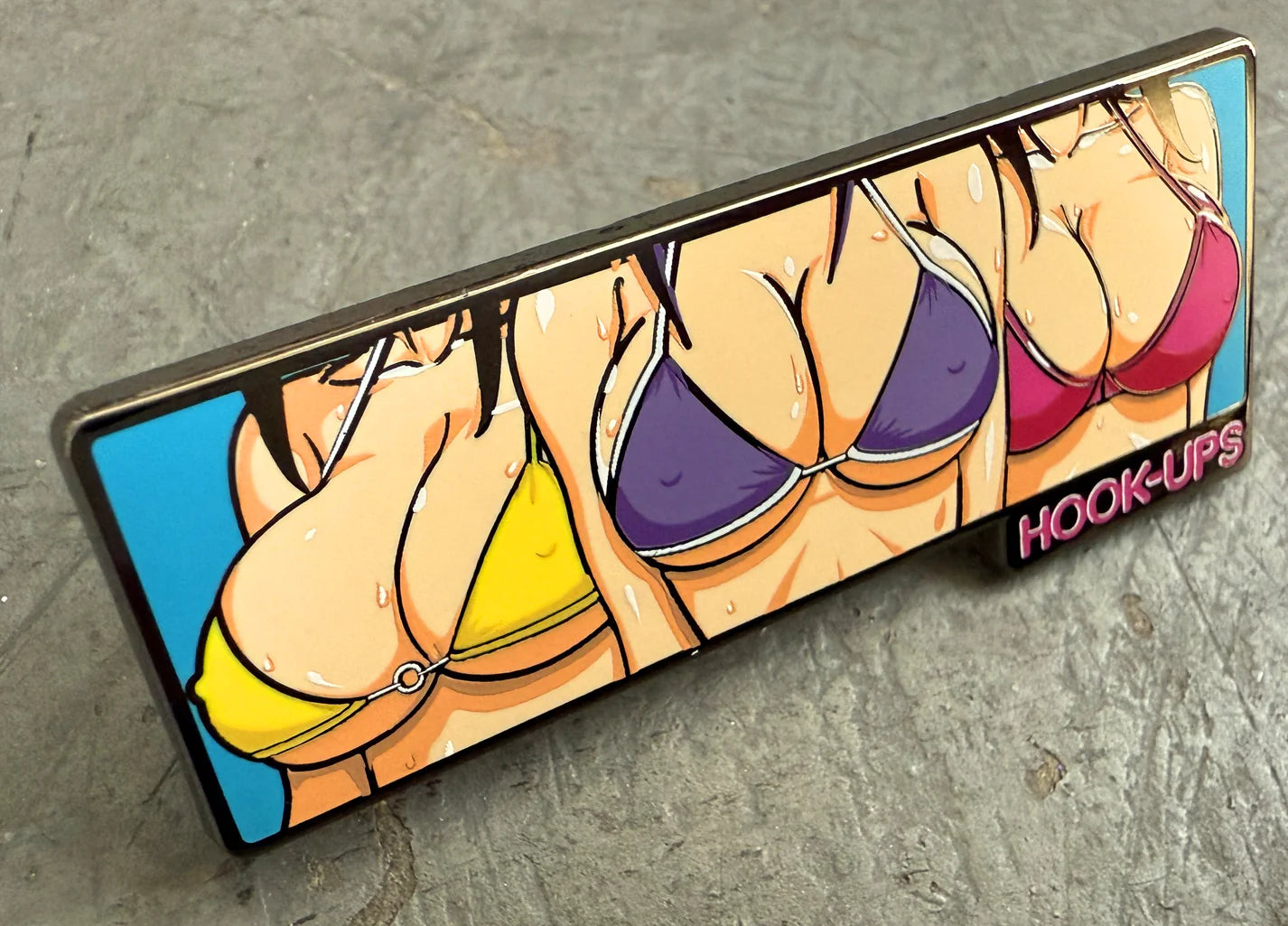Hook-Ups 3 Girls Enamel Pin