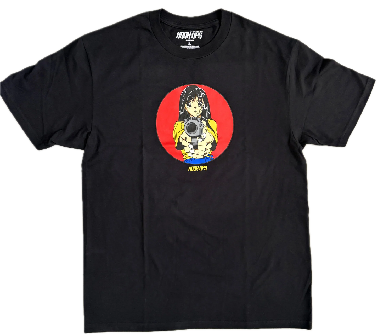 Hook-Ups Barrel Of A Gun Tee - Black
