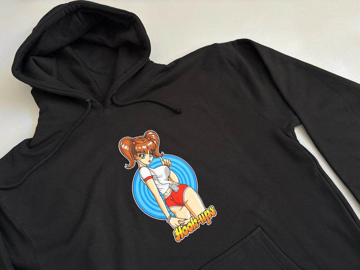 Hook-Ups Hitchhiking Sakura Hoodie - Black