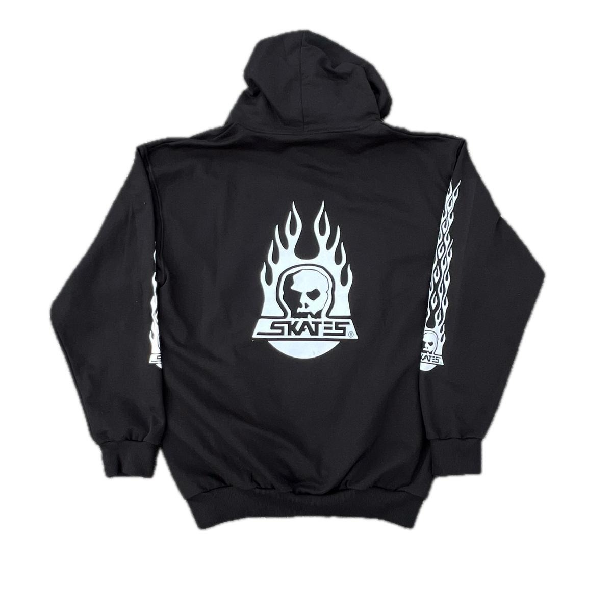 Skull Skates Burnt Fireball Skull Classics Hoodie - Black/White