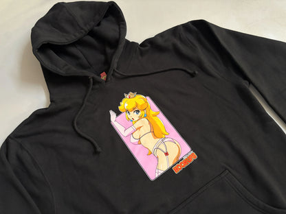 Hook-Ups Peach Hoodie - Black