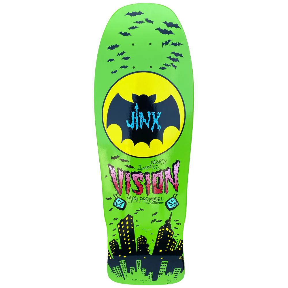 Vision Jinx Mini Modern Concave Deck - 10"x30.25" Lime