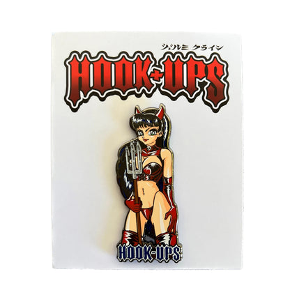 Hook-Ups Devil Girl Enamel Pin