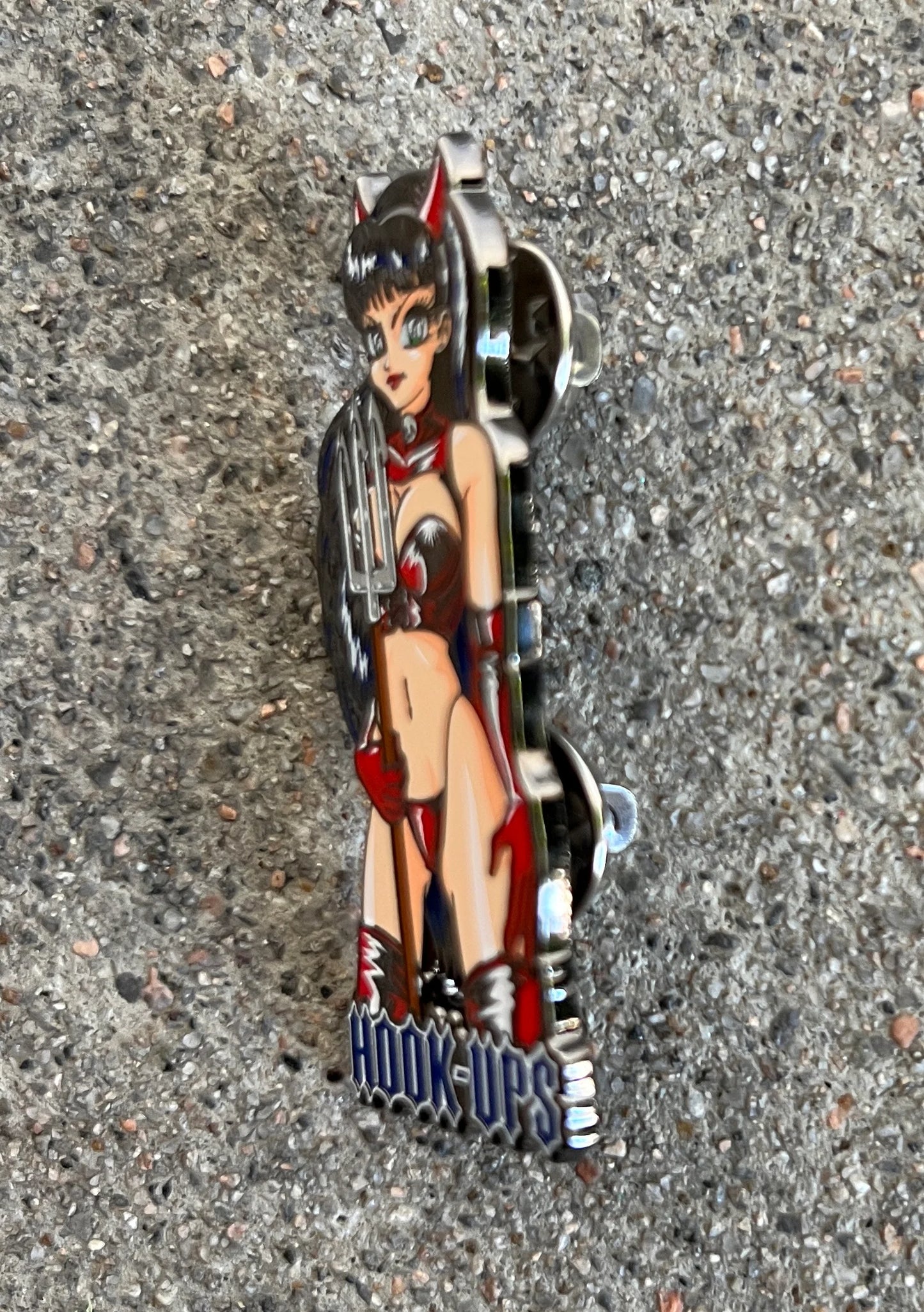 Hook-Ups Devil Girl Enamel Pin