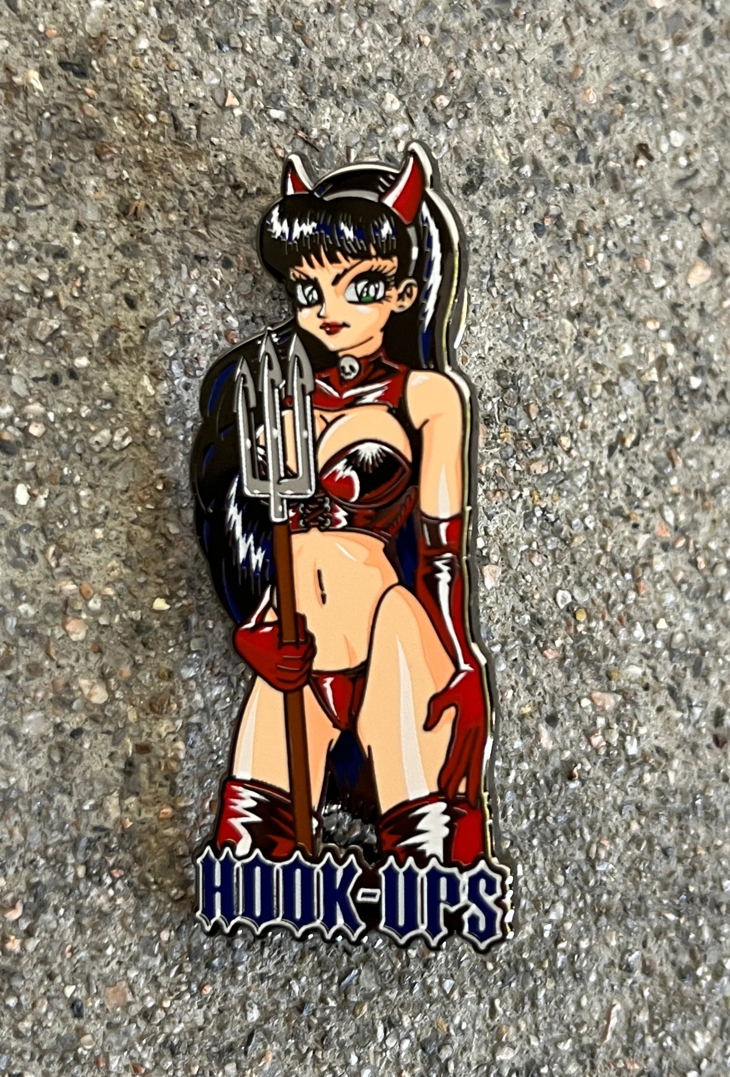 Hook-Ups Devil Girl Enamel Pin
