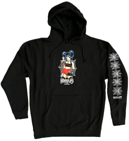 Hook-Ups Raven Hoodie - Black