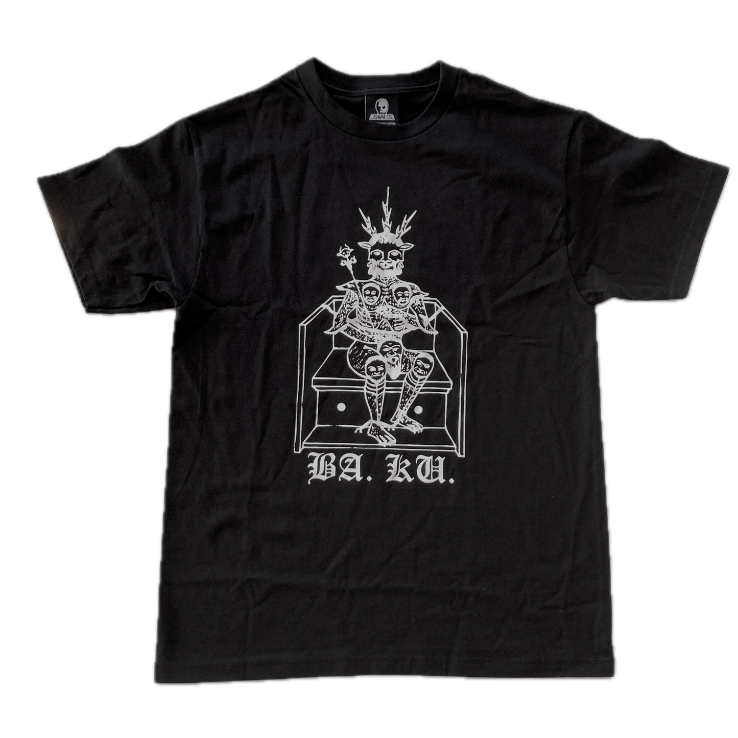 BA.KU. Skull Skates Throne Tee - Black