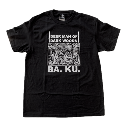 BA.KU. Skull Skates Deer Man Tee - Black