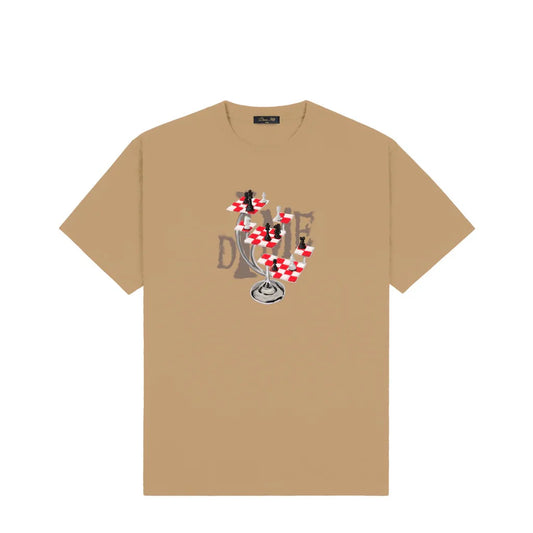 Dime 3D Chess Tee - Brown