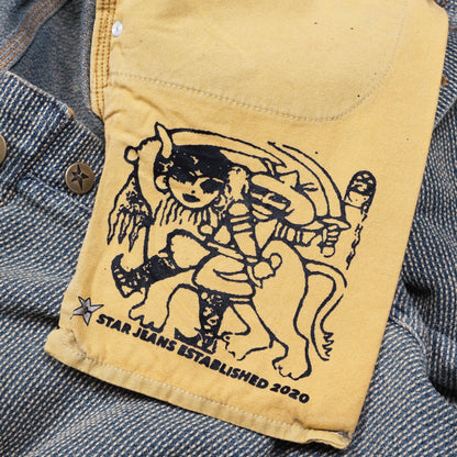 Carpet Company Interlock Stitch Denim Jeans - Black