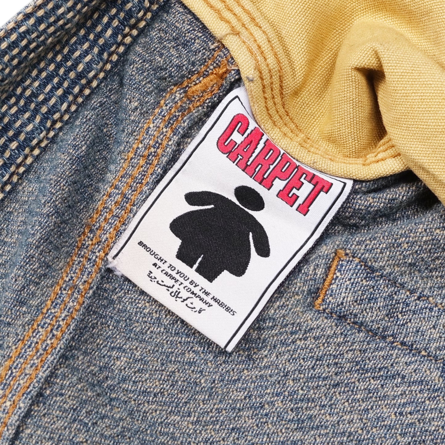 Carpet Company Interlock Stitch Denim Jeans - Black