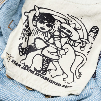 Carpet Company Interlock Stitch Denim Jeans - Blue