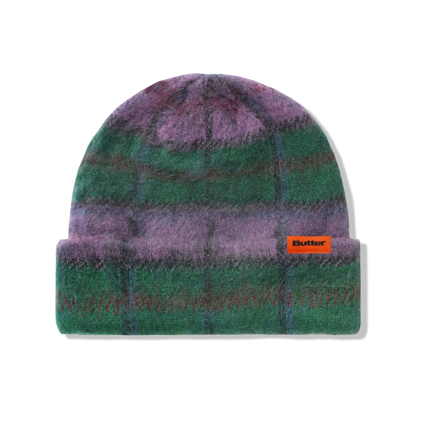 Butter Goods Ivy Cuff Beanie - Eggplant