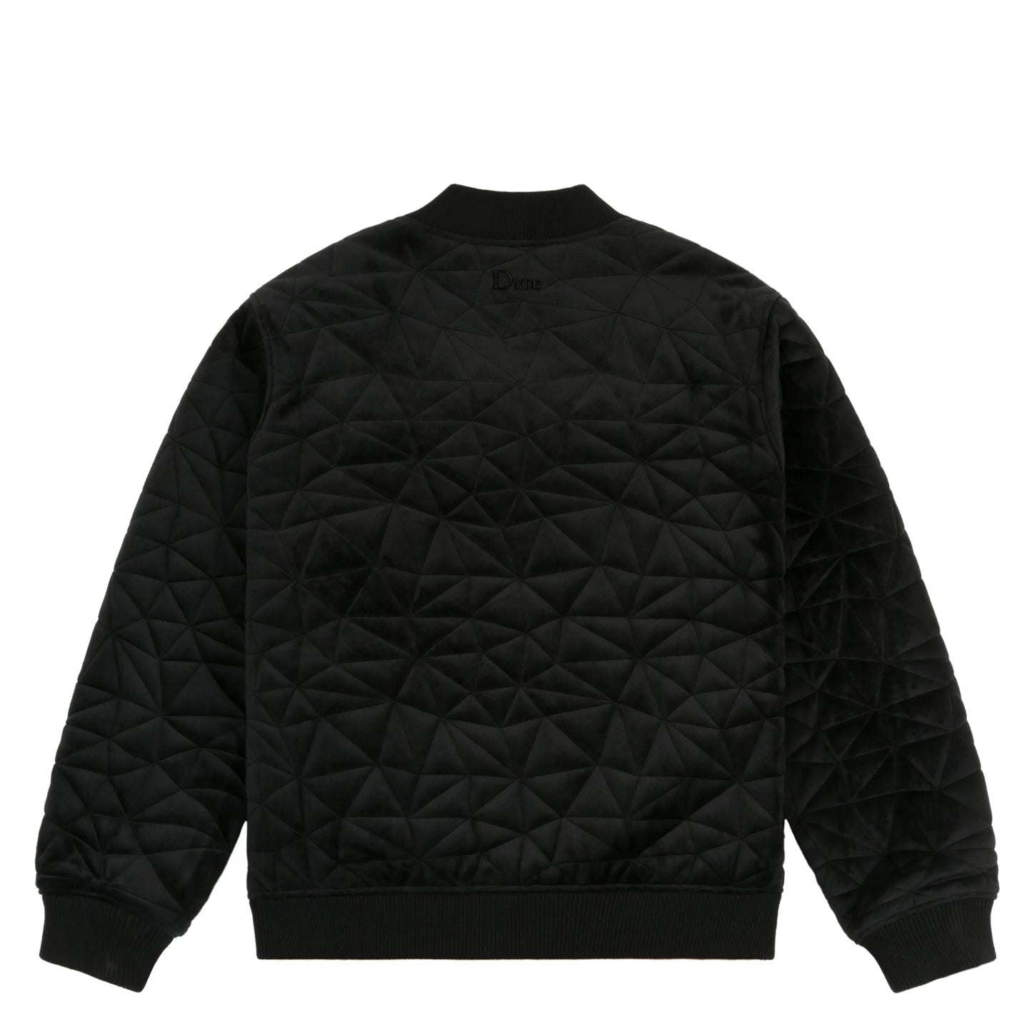 Dime Velour Bomber Jacket - Black