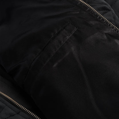 Dime Velour Bomber Jacket - Black