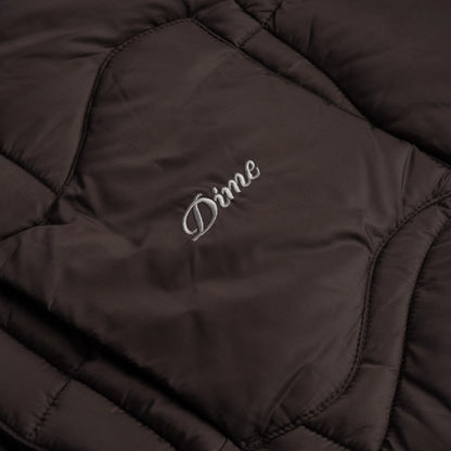 Dime Midweight Wave Puffer Jacket - Espresso