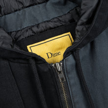 Load image into Gallery viewer, Dime Panel Denim Hooded Bomber - Charcoal