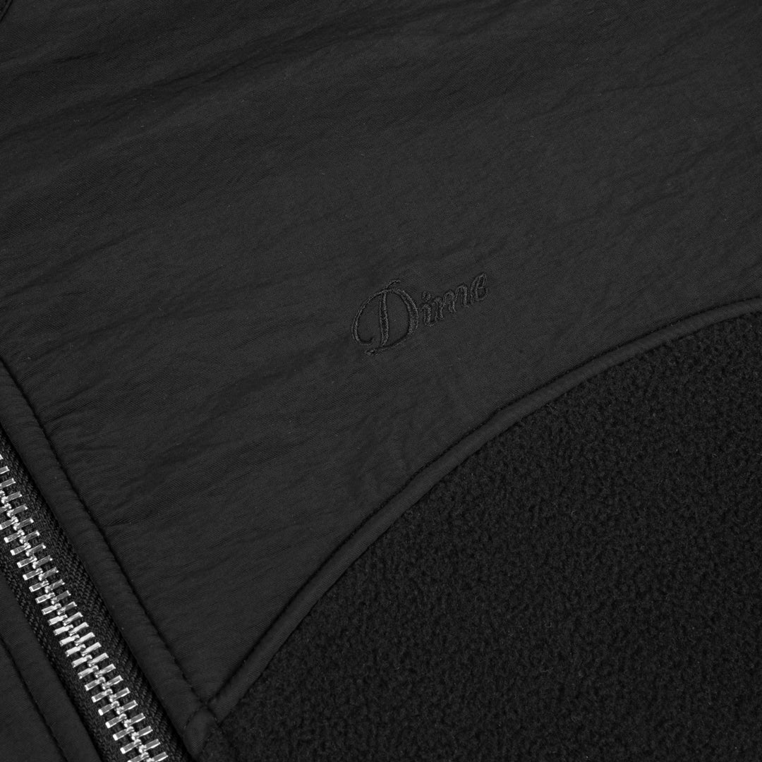 Dime Heavyweight Fleece Jacket - Black