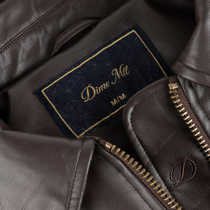 Dime Debossed Wavy Jacket - Brown