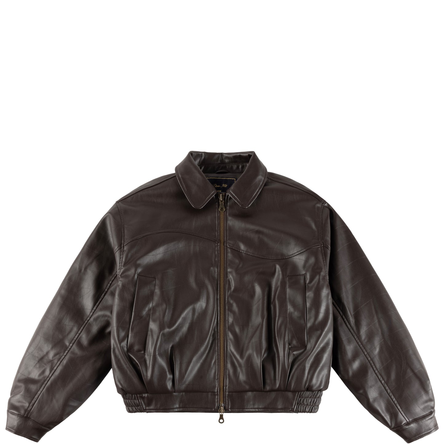 Dime Debossed Wavy Jacket - Brown
