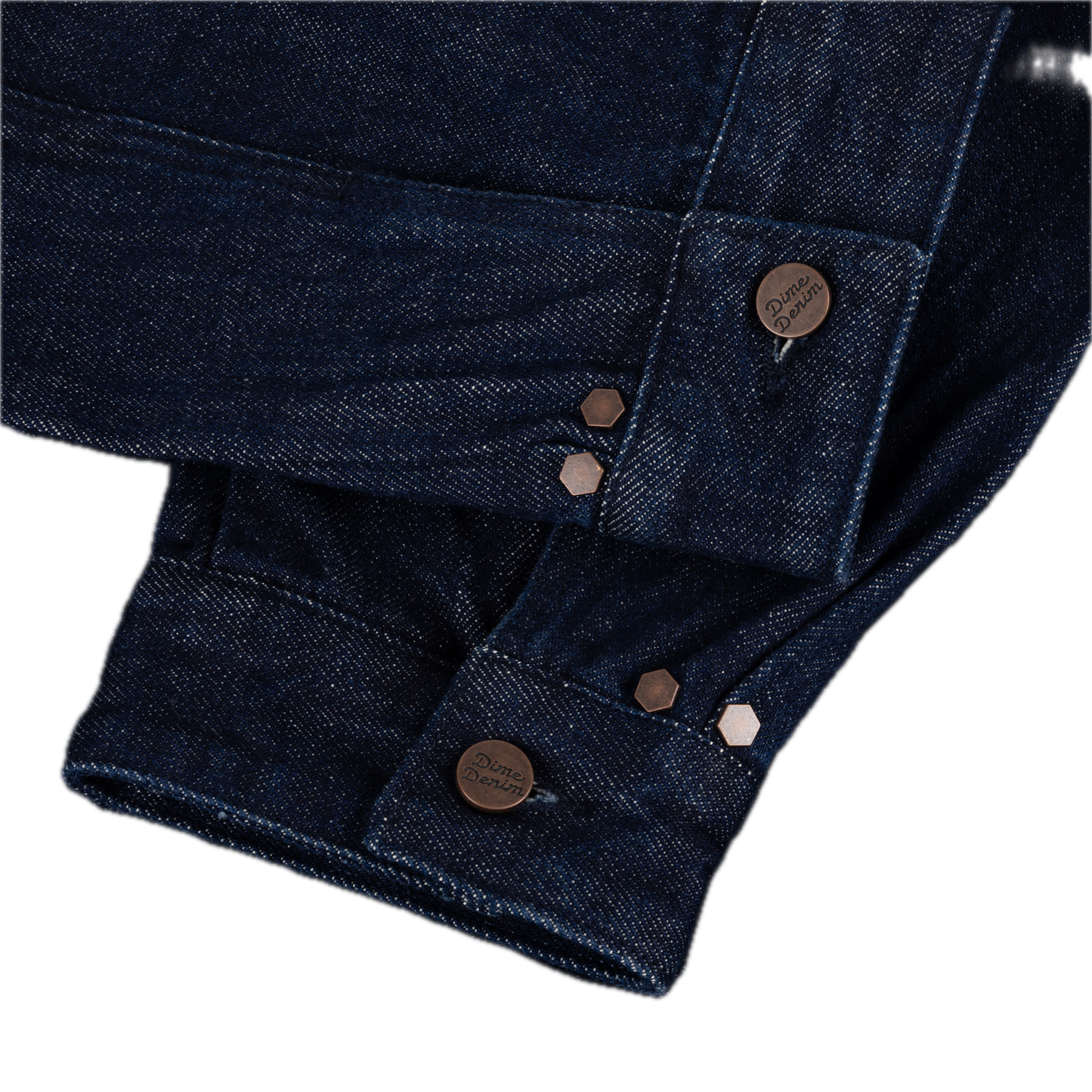 Dime Pleated Denim Jacket - Indigo