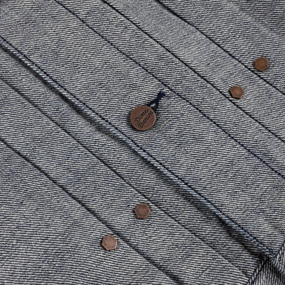 Dime Pleated Denim Jacket - Reversed Indigo