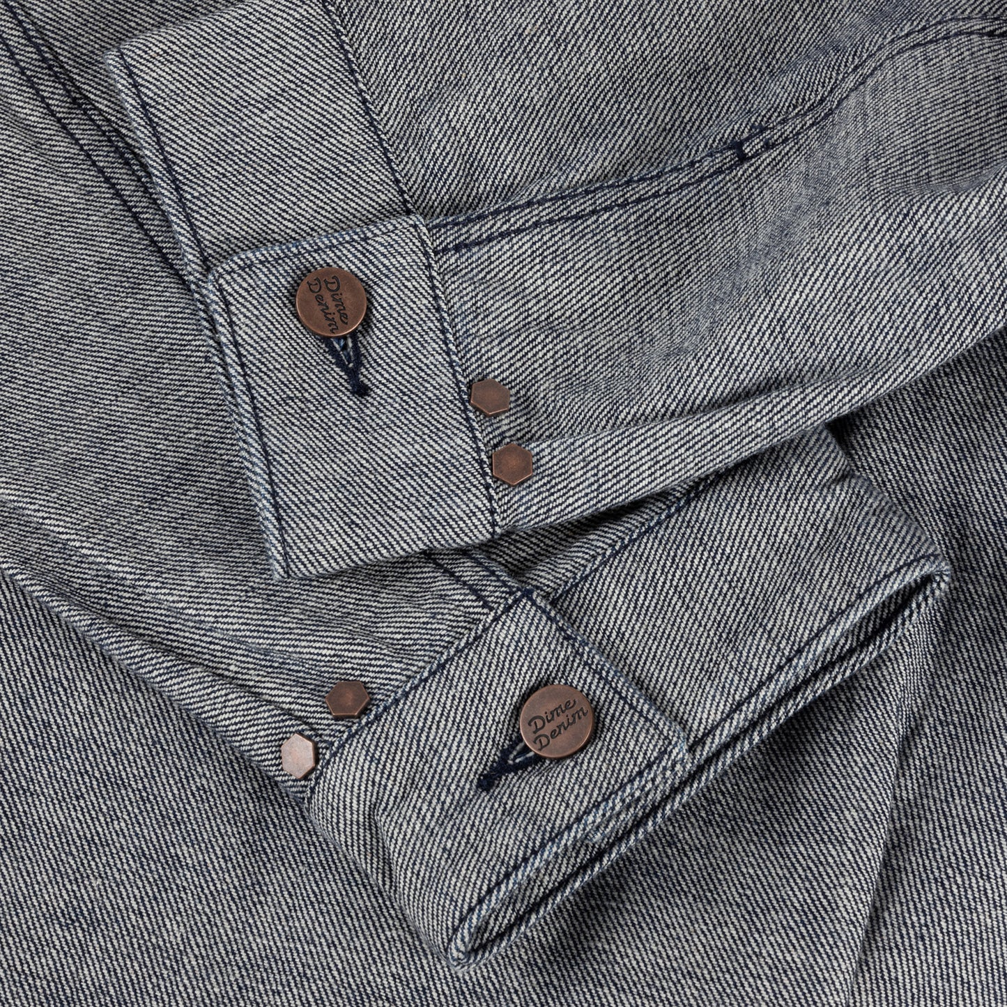 Dime Pleated Denim Jacket - Reversed Indigo