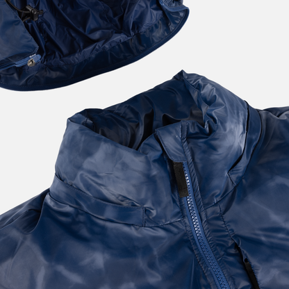 Dime Wavy Puffer - Smoke Blue