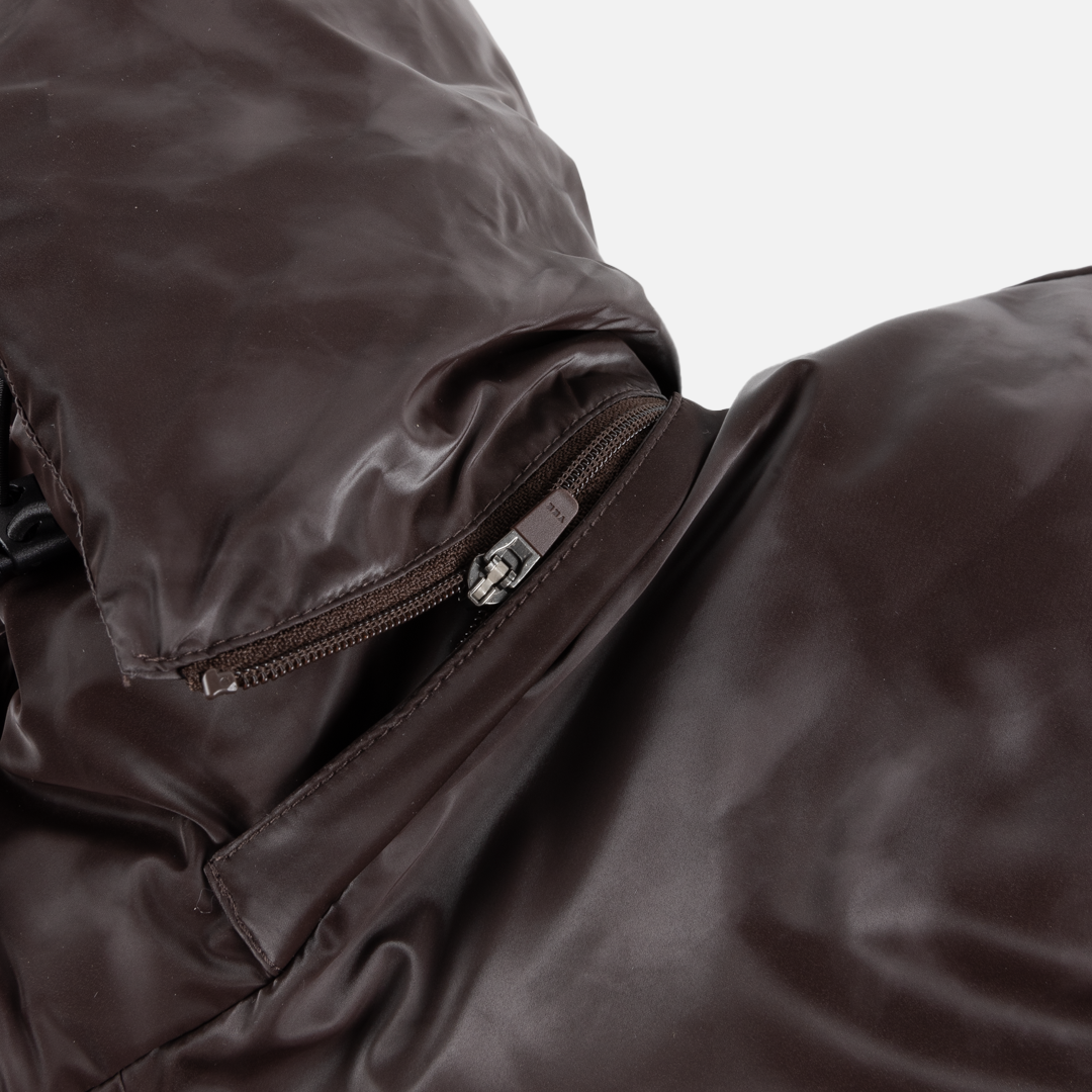 Dime Wavy Puffer - Smoke Brown