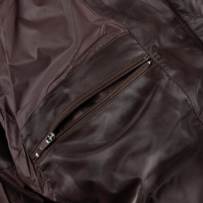Dime Wavy Puffer - Smoke Brown