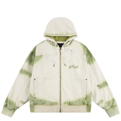 Dime Hooded Utility Jacket - Matcha