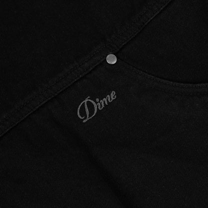 Dime Hooded Denim Jacket - Black