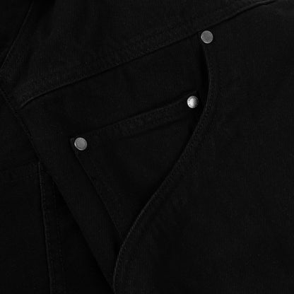 Dime Hooded Denim Jacket - Black