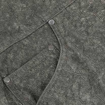 Dime Hooded Denim Jacket - Electric Charcoal