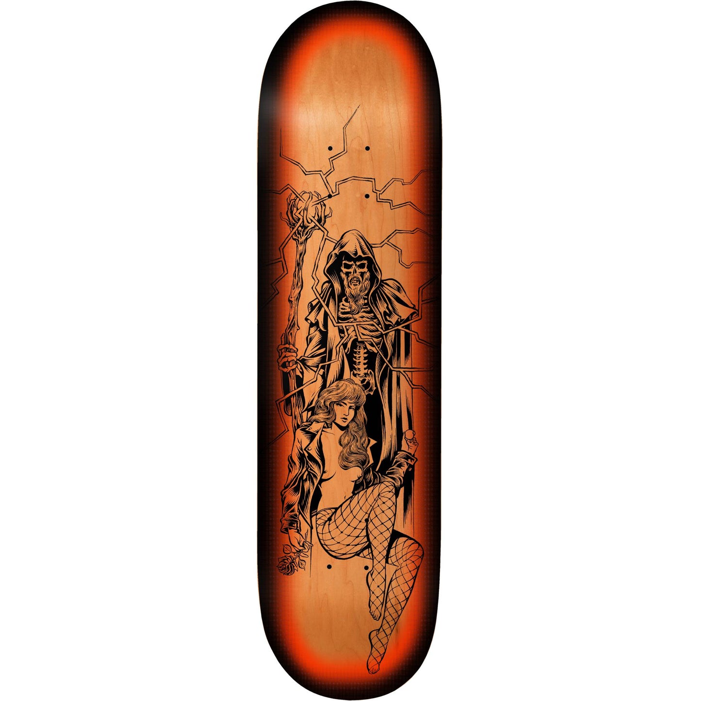 Deathwish Dickson Red Dawn Deck - 8.25