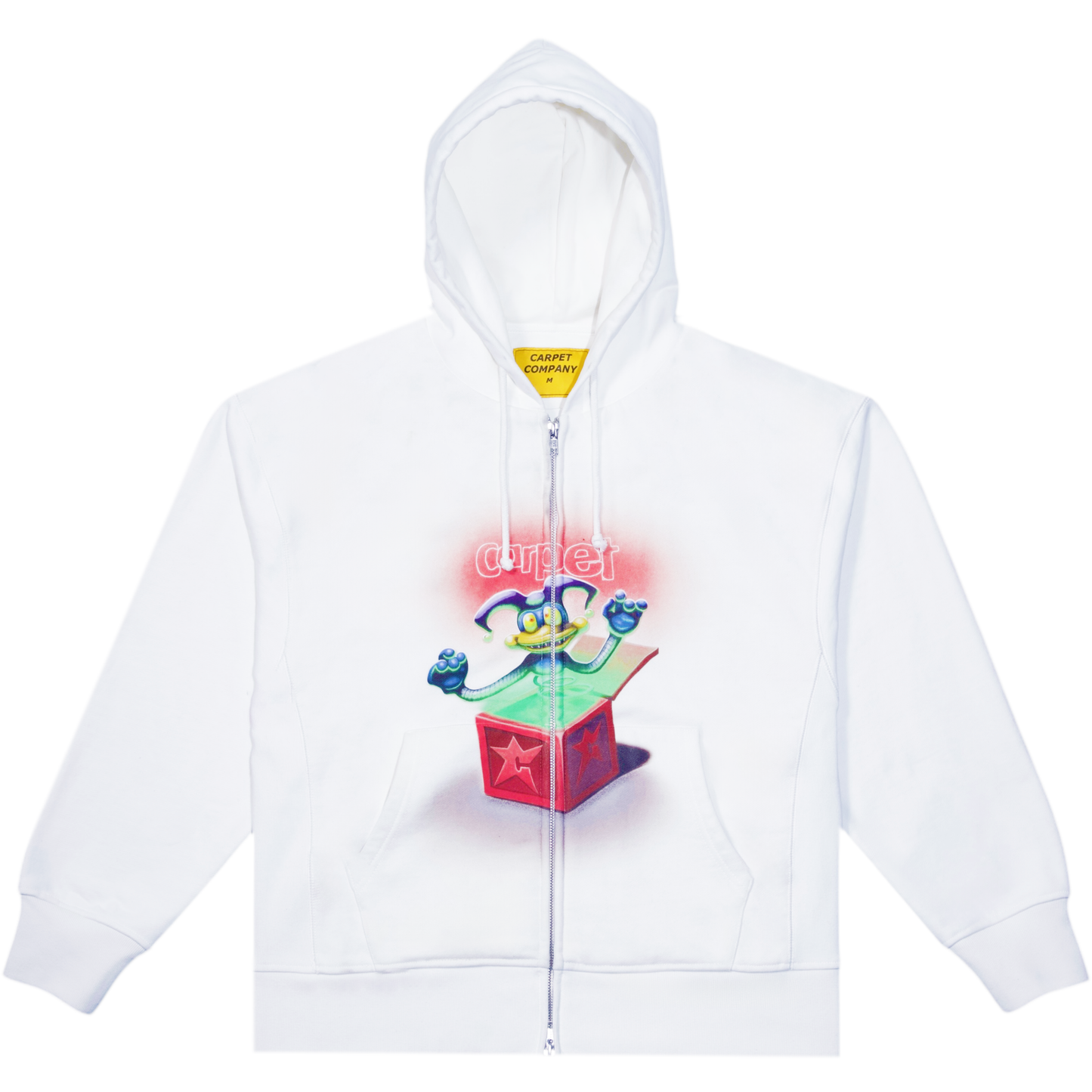 Carpet Company Jack Double Zip Hoodie - White