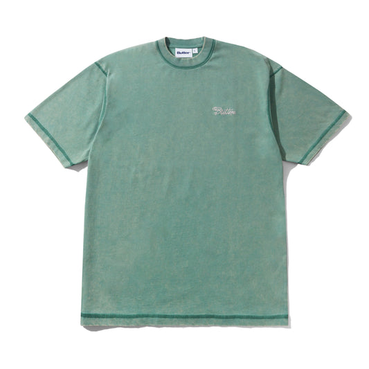 Butter Goods Jive Overlock Stitch Tee - Distressed Jade