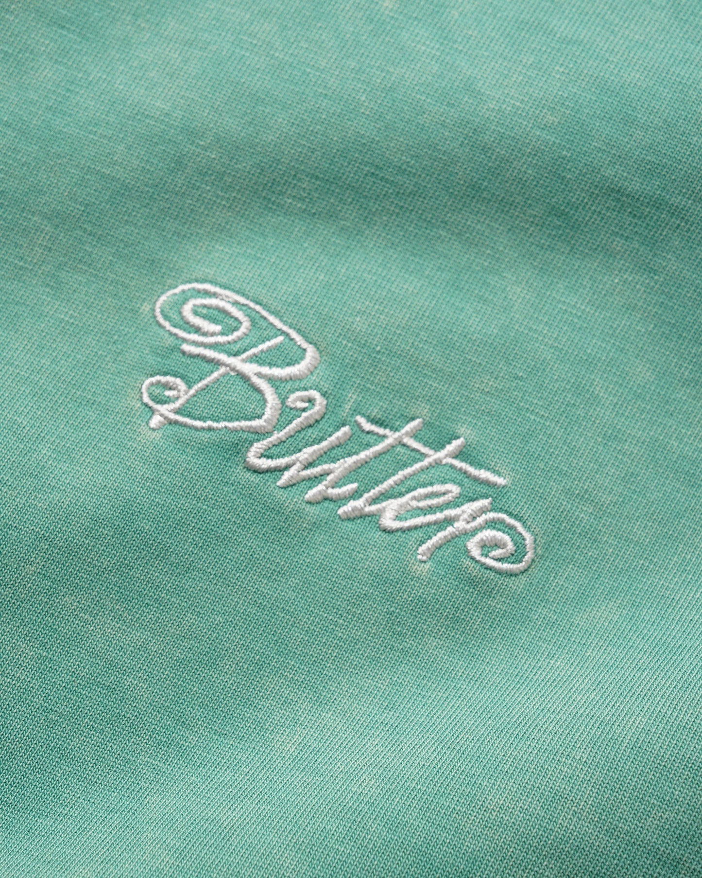 Butter Goods Jive Overlock Stitch Tee - Distressed Jade