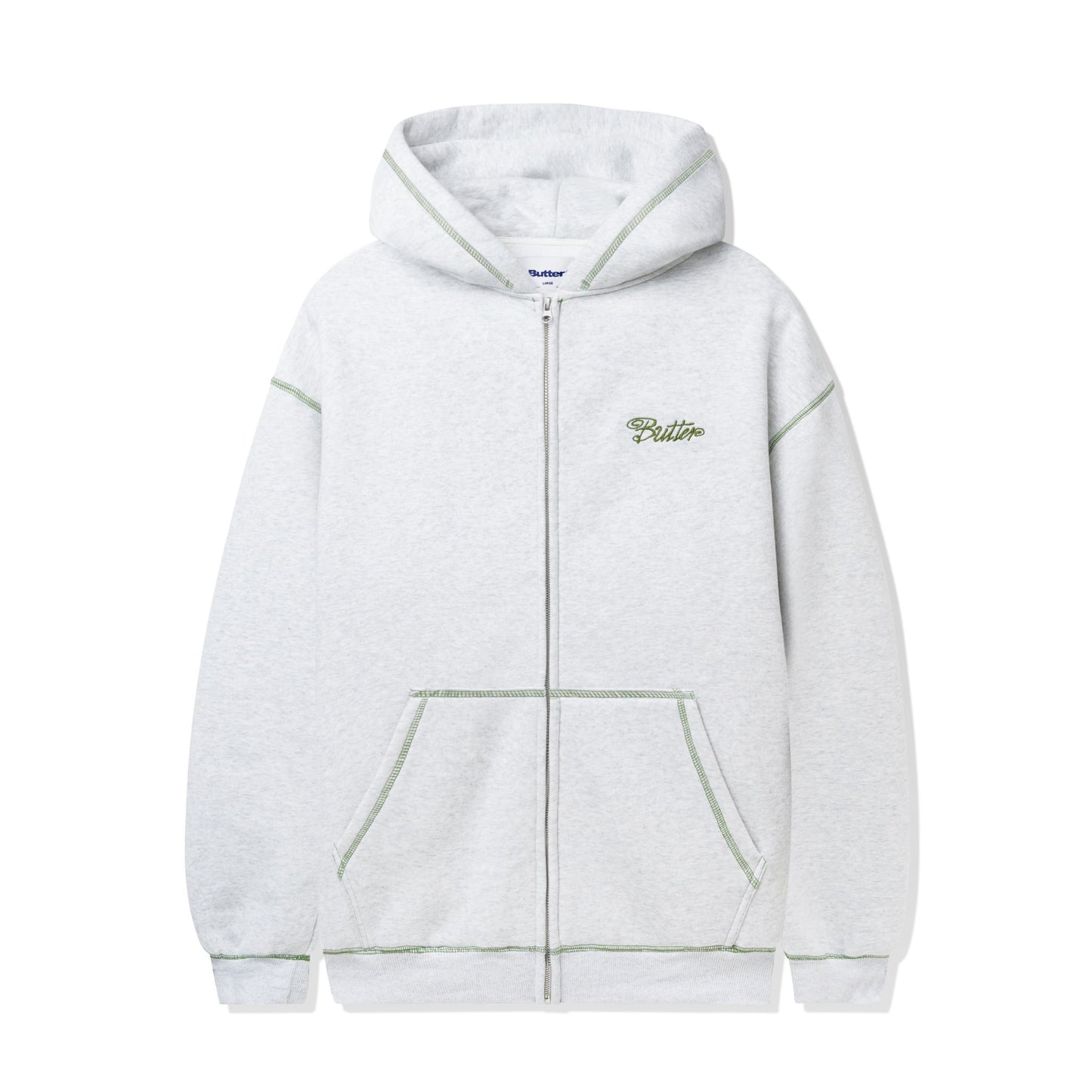 Butter Goods Jive Zip-Thru Hoodie - Ash