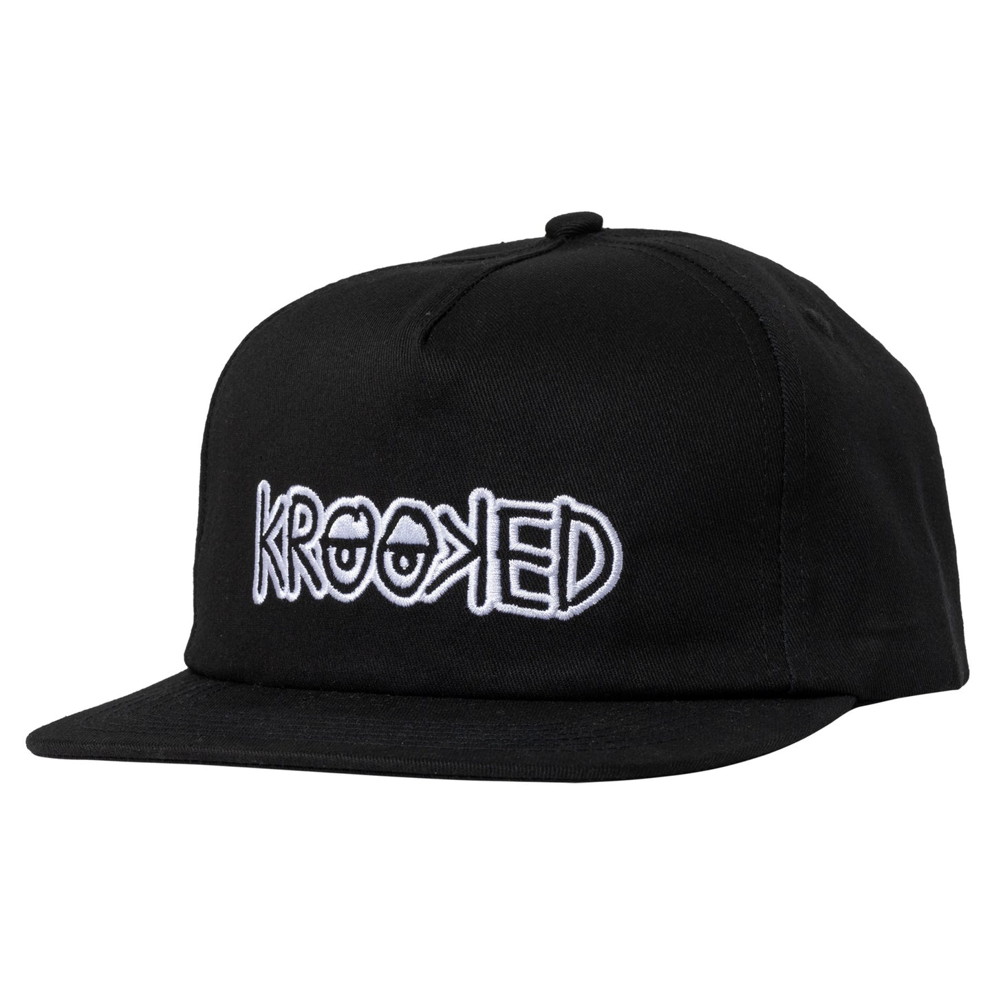 Krooked Eyes Snapback - Black